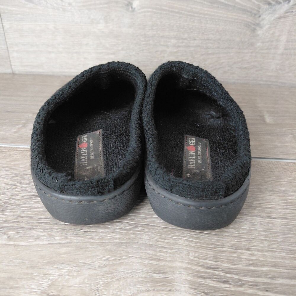 Haflinger Clogs Mules Women Size 9 EU 40 Black AT Wool Slip On Slippers Shoes - Picture 6 of 10